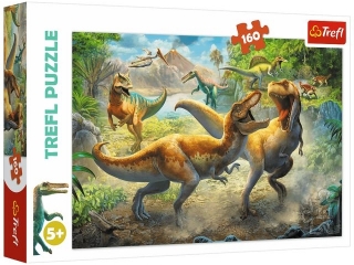 Puzzle  160 TREFL Walczce Tyranozaury