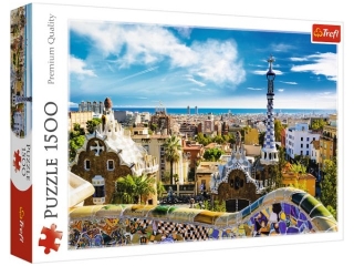 Puzzle 1500 TREFL Park Güell, Barcelona