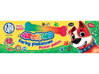 Farby plakatowe ASTRINO 12 kolorw 20ml HURT