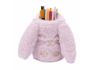 Pluszowy przybornik na biurko ASTRABAG FLUFFY BUNNY - sodki rowy krliczek