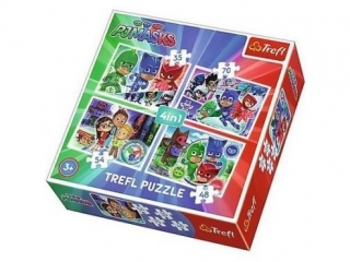 Puzzle "4w1" TREFL Pidżamersi - Drużyna pidżamersów
