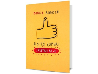 Kartka okoliczno�ciowa PAN DRAGON HM 200-2834 „Dobra robota! Jeste� super! Gratulacje!”