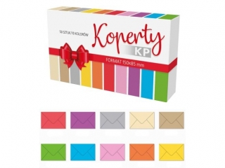 Koperty kolorowe na pieni±dze 150x85 opak 50 szt. Ogólne mix