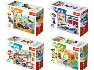 Puzzle 20 miniMaxi TREFL Pojazdy ratunkowe
