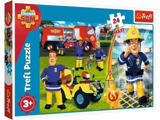 Puzzle 24 Maxi TREFL Dzielny Strażak Sam