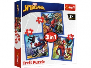 Puzzle "3w1" TREFL Spider-Man - Pajęcza siła