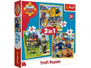 Puzzle "3w1" TREFL Strażak Sam w akcji
