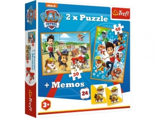 Puzzle "2w1 + memos" TREFL Psi Patrol na ratunek