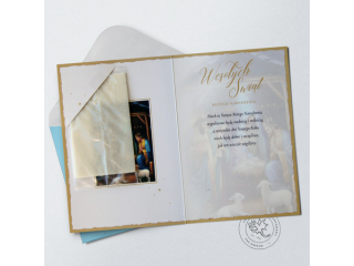 Kartki karnet PAN DRAGON Świąteczny karnet B-6 412 Specjal z opłatkiem