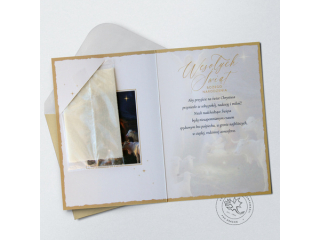 Kartki karnet PAN DRAGON Świąteczny karnet B-6 410 Specjal z opłatkiem