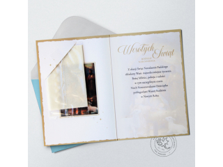 Kartki karnet PAN DRAGON Świąteczny karnet B-6 414 Specjal z opłatkiem