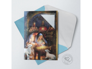 Kartki karnet PAN DRAGON Świąteczny karnet B-6 414 Specjal z opłatkiem