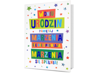 Kartka urodzinowa PAN DRAGON HM 200-2910 "Marzenia si� spe�nia"
