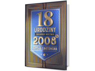 Kartka na 18 urodziny PAN DRAGON HM 200-3626 "2008 - Edycja limitowana"