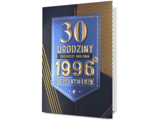 Kartka urodzinowa PAN DRAGON HM 200-3627 "30, 1996 - Edycja limitowana"