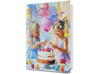 Kartka urodzinowa dla dziecka PAN DRAGON K.B6 HOLO-37