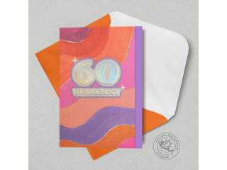 Kartki karnet PAN DRAGON HM 200-3490 Urodziny 60