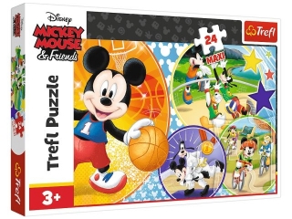 Puzzle 24 Maxi TREFL Myszka Miki - Czas na sport