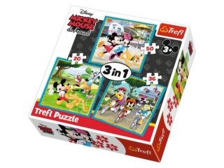Puzzle "3w1" TREFL Myszka Miki z przyjaciółmi