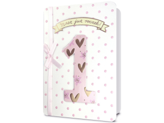 Kartka na roczek PAN DRAGON HM 200-3413 dla dziewczynki