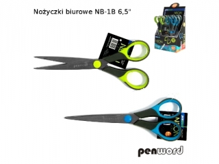 NOŻYCZKI BIUROWE NB-3A 6" Z ELASTYCZNYM UCHWYTEM