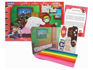 Plastelina NARA Fairy Tales - Czerwony kapturek 200g