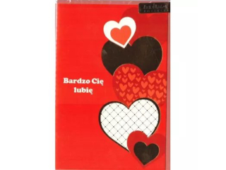 Kartki karnet PAN DRAGON STAR-109 Walentynka