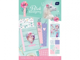 Blok kreatywny INTERDRUK Pony A4 18k. 80/170g
