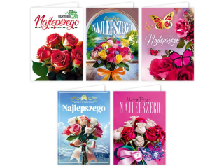 Kartki karnet DELTA KDLUR WB1/101 Wszystkiego Najlepszego, ogólny