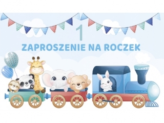 Kartki zaproszenia Pol-Mak Z 60087 Roczek dziecice - chopiec a10