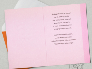 Kartki karnet PAN DRAGON HM 200-3483 18-te Urodziny