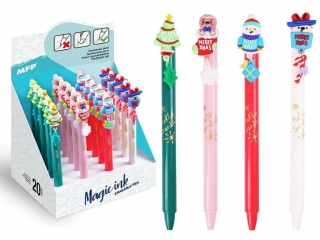 Długopis wymazywalny X-mas, 0,5, niebieski