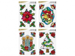 Naklejka boonarodzeniowa brokat VA029 20x30cm