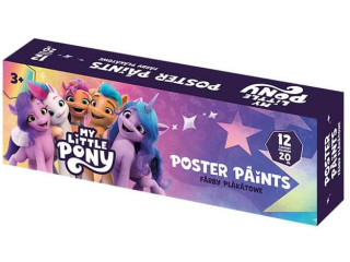 Farby plakatowe My Little Pony - 12 kol. x 20 ml