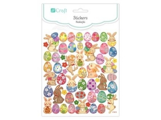 NAKLEJKI - PISANKI I ZAJ�CE, 56 SZT [opakowanie=5szt] WLK-DLP