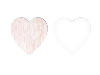 Serce dekoracja 12szt. 2,5cm mix