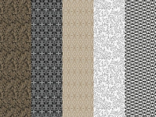 Papier ozdobny w rolkach POL-MAK 70x100 zestaw 197 Grafika - czarne , srebrne , zote