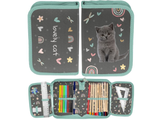 Pi�rnik z wyposa�eniem PASO LOVELY CAT PP26CS-P001 19,5x13x3,5