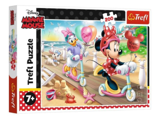Puzzle 200 TREFL Minnie na plaży / Disney Minnie