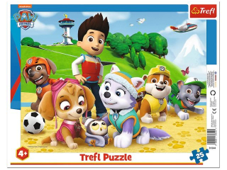 Puzzle   25 Ramkowe TREFL Psi Patrol na tropie
