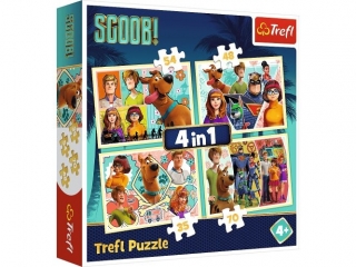 Puzzle "4w1" TREFL Scooby Doo i przyjaciele