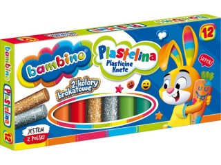 Plastelina BAMBINO 12 kolorw HURT