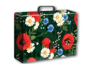 Teczka z r�czk� B4 JUMBO PENMATE T 0125 Maki, folia Mat nierysuj�ca