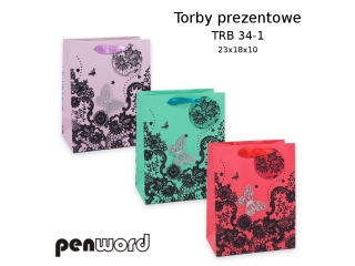 TORBY PREZENTOWE TRB 34-1 23x18x10 [opakowanie=12szt]