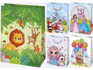 Torebka Ozdobna T10 345x480x130 Ogólne zest. 37 Dziecięce - Bajkowe, Chłopiec, Dziewczynka Mix a10