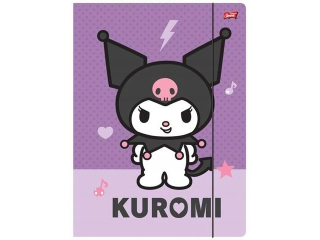 Teczka z gumk A4 300 g/m2 KUROMI PINK