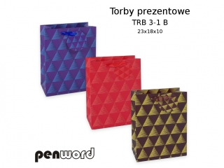 TORBY PREZENTOWE TRB .3-1 B 23x18x10 [opakowanie=12szt]