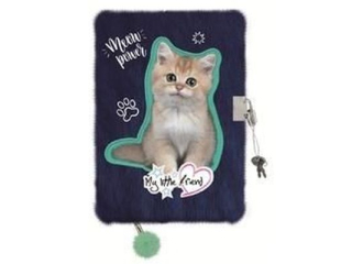 Pami�tnik z k��dk� "w�ochacz" A5 96 kartek MY LITTLE FRIEND, KITTY PARTY