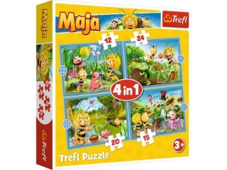 Puzzle   "4w1" TREFL Przygody pszczó³ki Mai