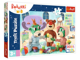 Puzzle   24 Maxi TREFL Zabawy Treflikw przed snem - Dobranoc, Trefliki na noc